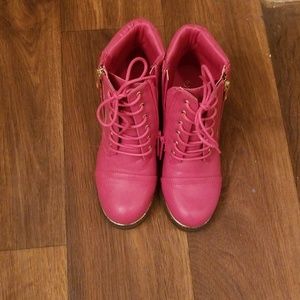 Pink shoes
